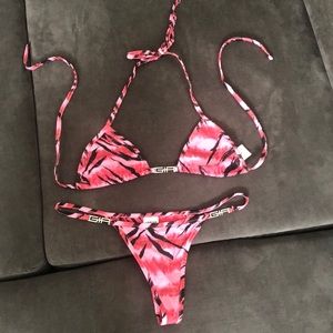 I.AM.GIA Pink Tiger print bikini Top & Bottom